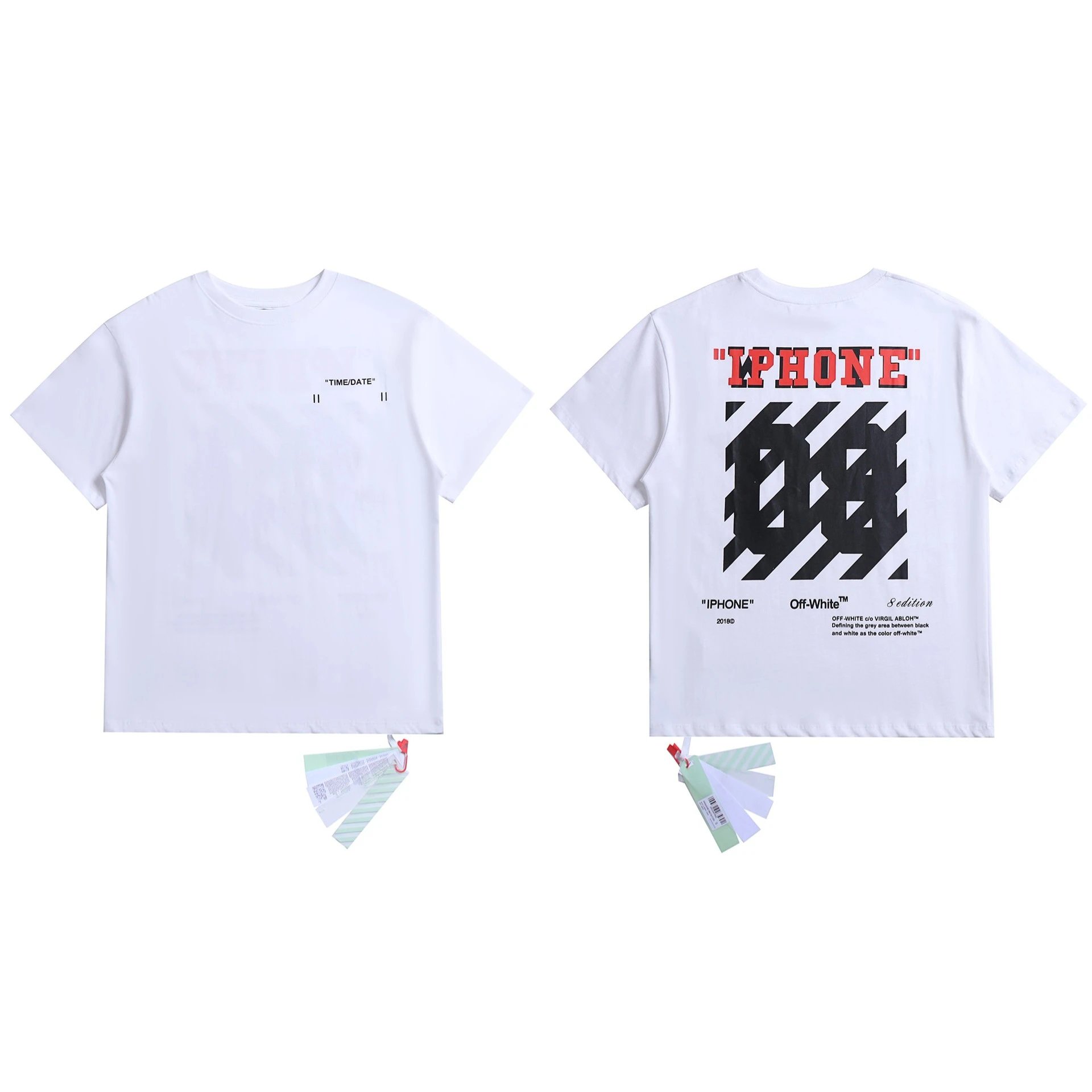 Off-White T-Shirts Graphic Print — 2091 white
