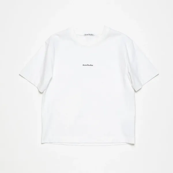 Acne Studios Logo Print White T-Shirt - 1