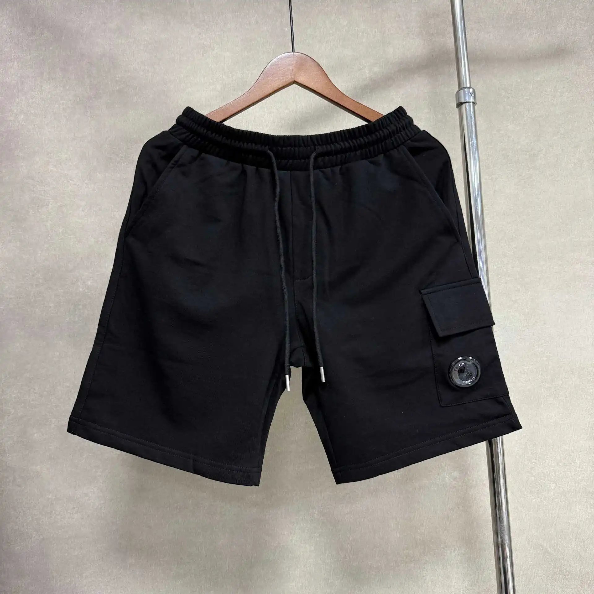 C.P. Company Shorts Drawstring Cargo Lens — 25002 Black Shorts