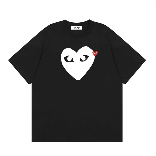 Comme des Garçons T-Shirts PLAY multi-heart print product detail image 25