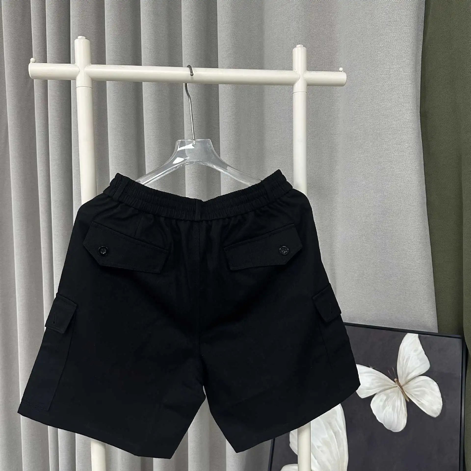 C.P. Company Shorts Drawstring Cargo Lens — 2599 black shorts
