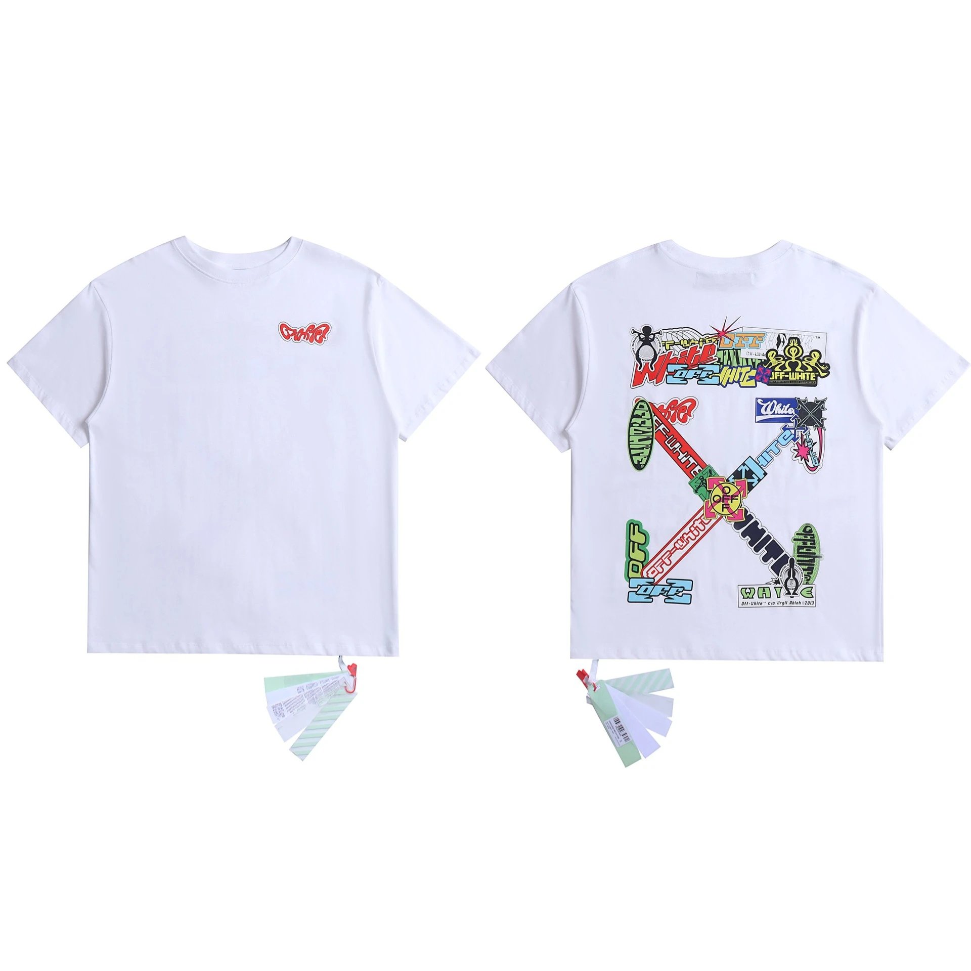 Off-White T-Shirts Graphic Print — 2097 white