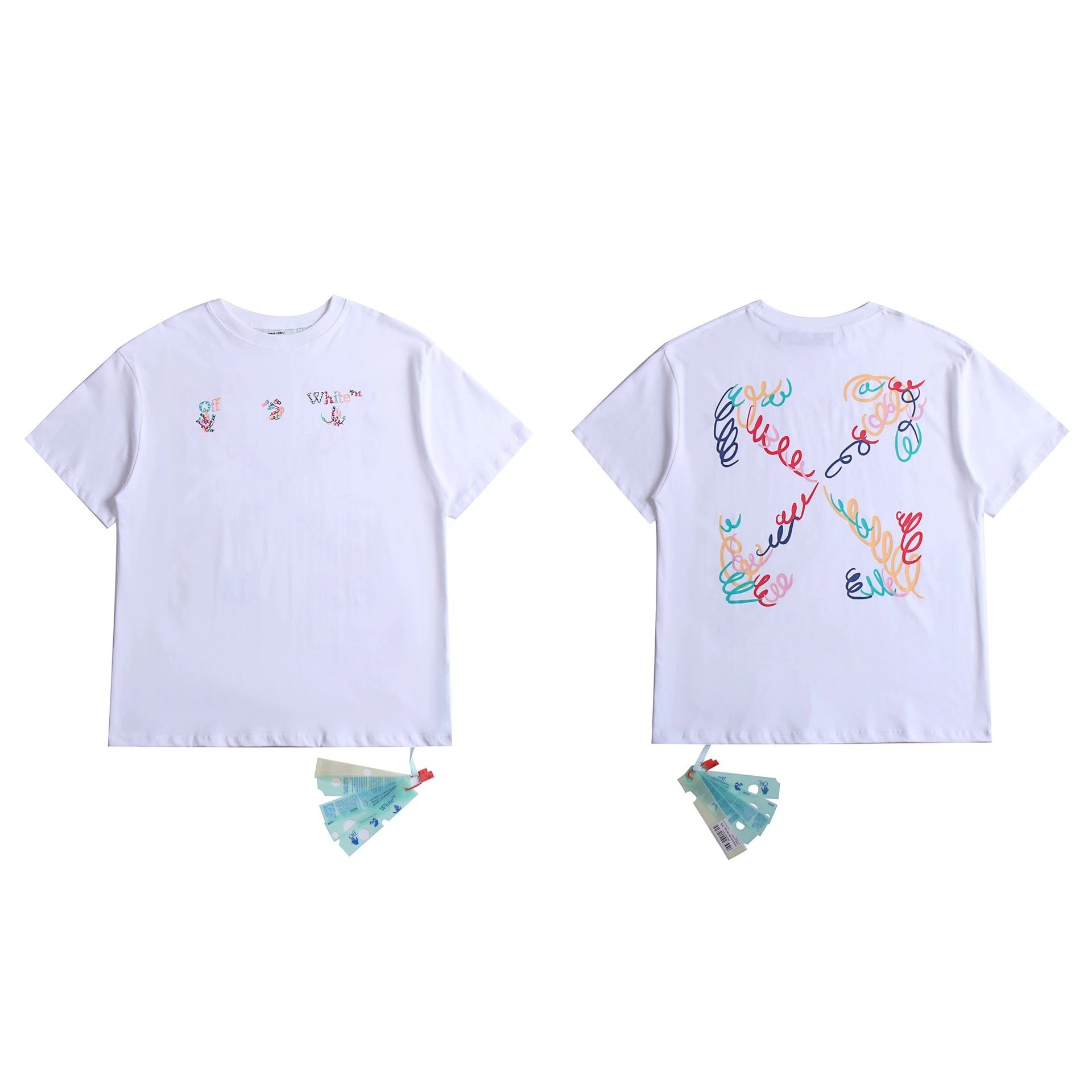 Off-White T-Shirts Graphic Print — 2105 white