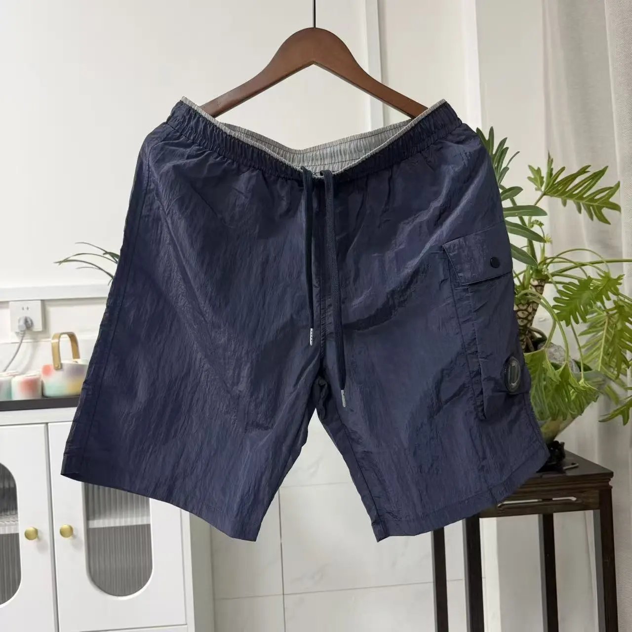 C.P. Company Shorts Drawstring Cargo Lens — 2866 blue shorts