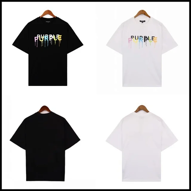 Purple Brand T-Shirts Short-Sleeve Graphic Print T-Shirt product detail image 7