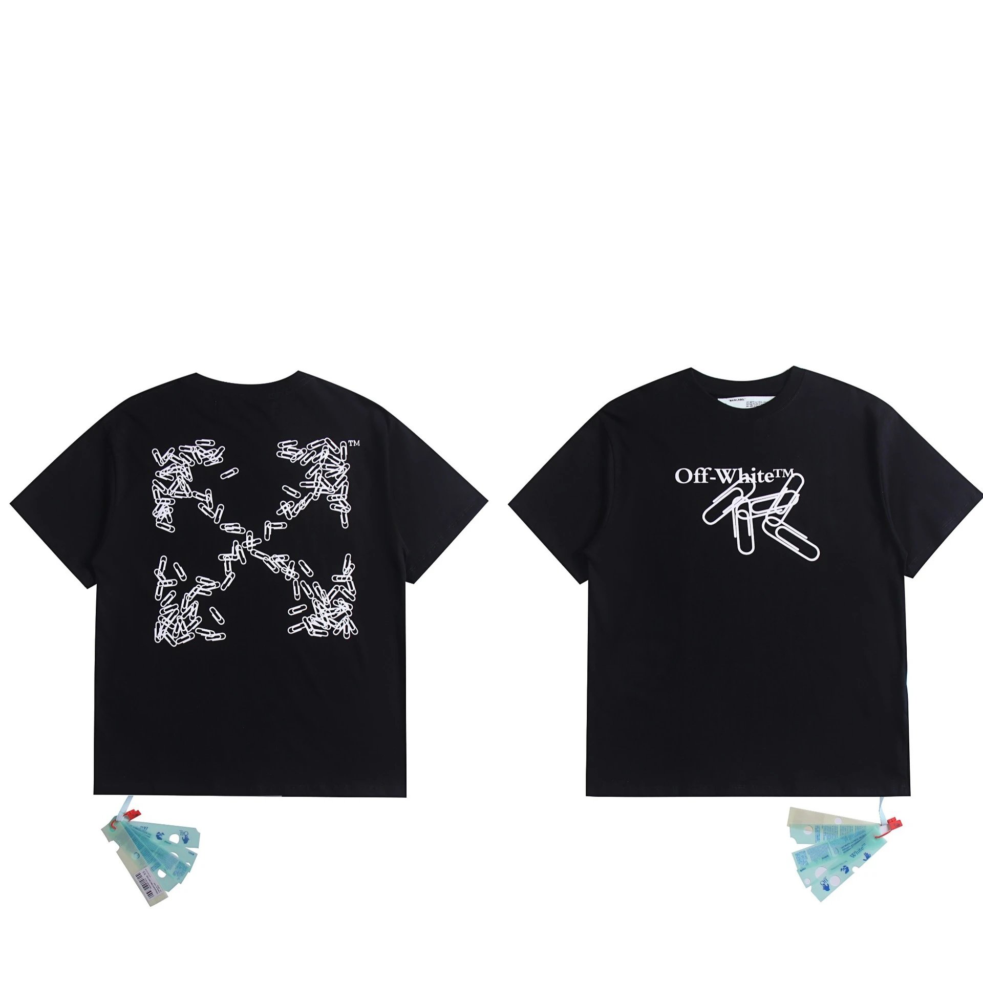 Off-White T-Shirts Graphic Print — 2101 black