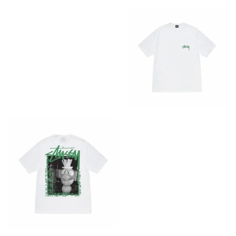 Stüssy T-Shirts TS3K-1 Dice Graphic — 950 white