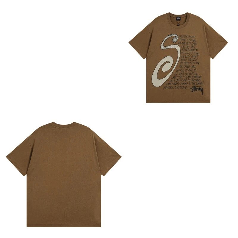 Stüssy T-Shirts TS3K-1 Dice Graphic — 951 Brown