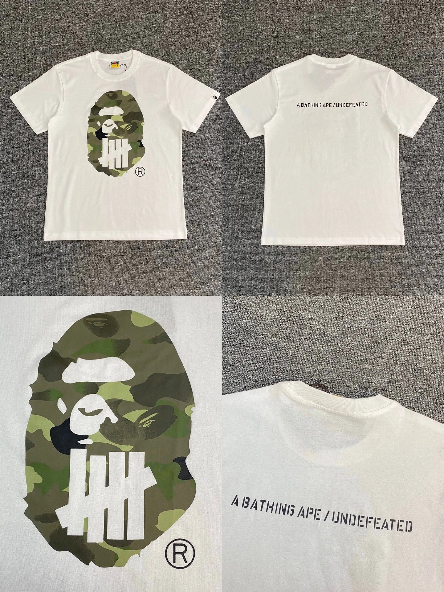 BAPE T-Shirts Short-Sleeve Graphic T-Shirt — XX112 white