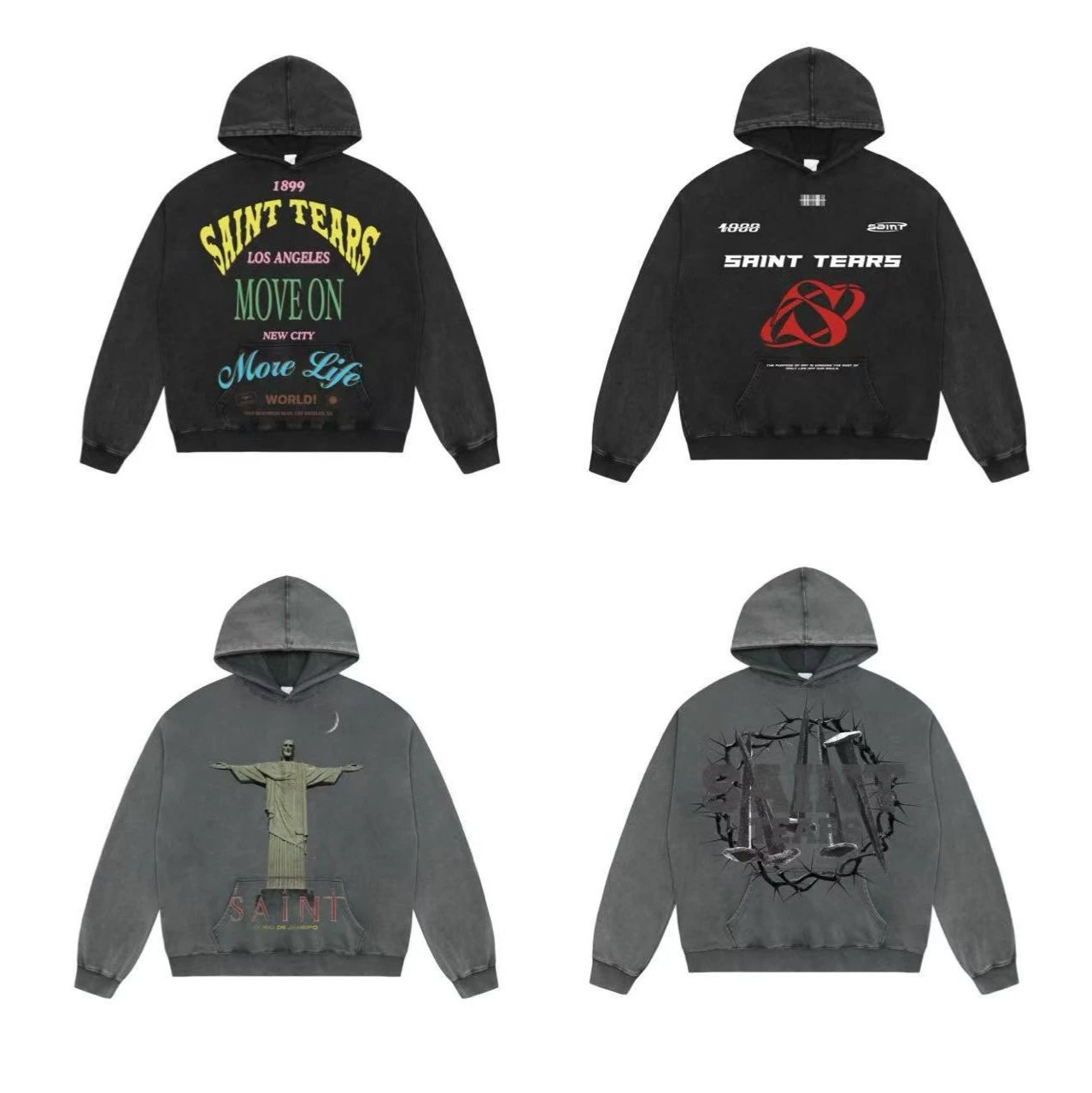 Saint Tears Distressed Oversiz