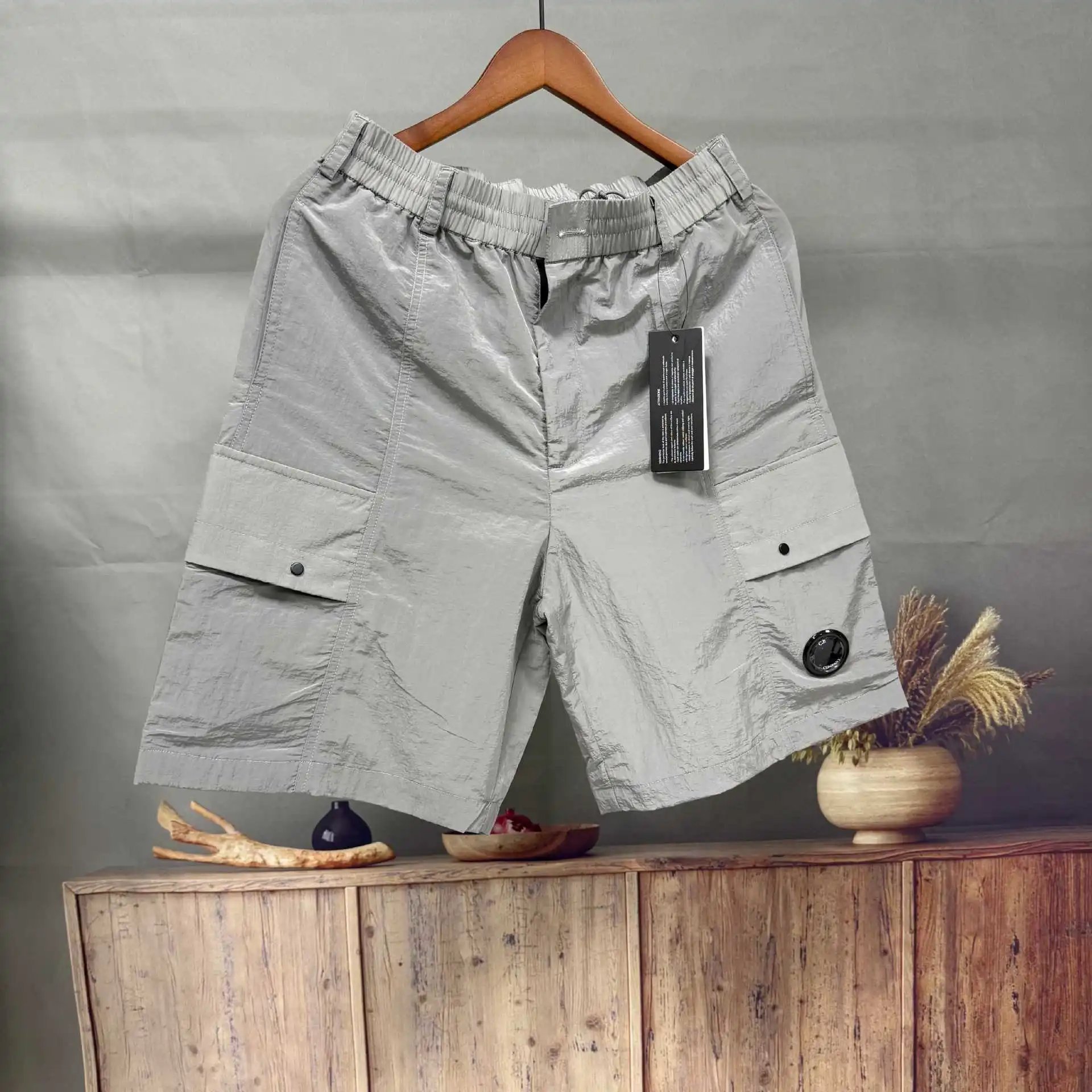 C.P. Company Shorts Drawstring Cargo Lens — 2621 gray shorts