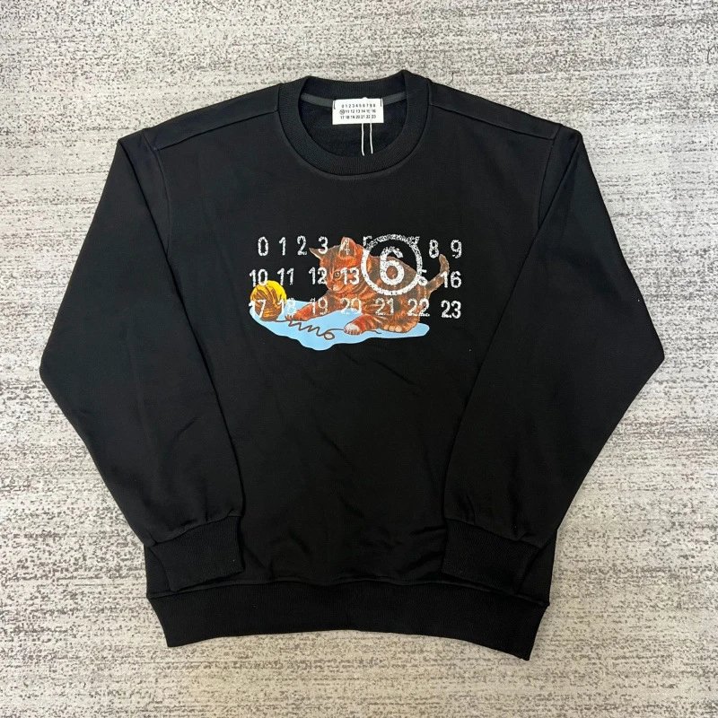 Maison Margiela Hoodies & Sweatshirts MM6 Logo Print Crewneck Sweatshirt image 3