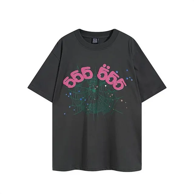 Sp5der T-Shirts Spiderweb Graphic Short-Sleeve T-Shirt product detail image 14