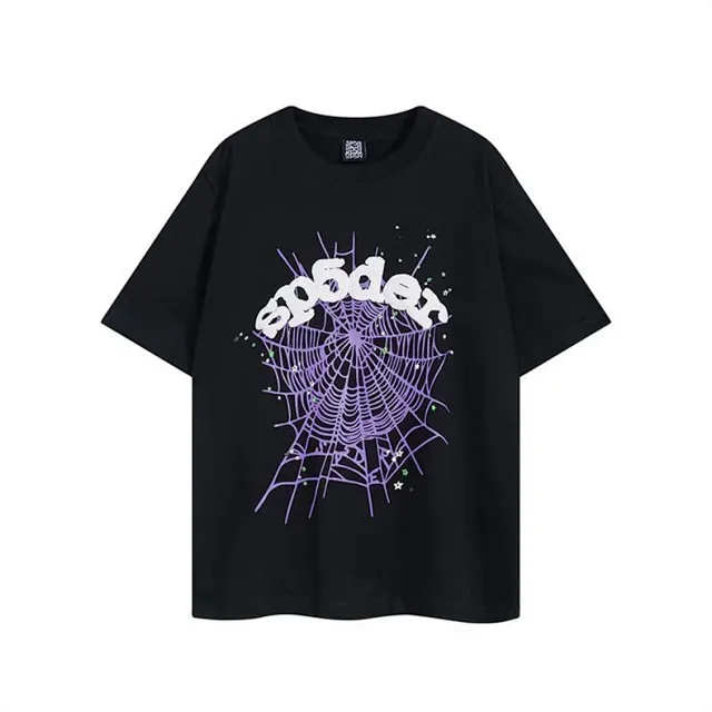Sp5der T-Shirts Spiderweb Graphic Short-Sleeve T-Shirt product detail image 22
