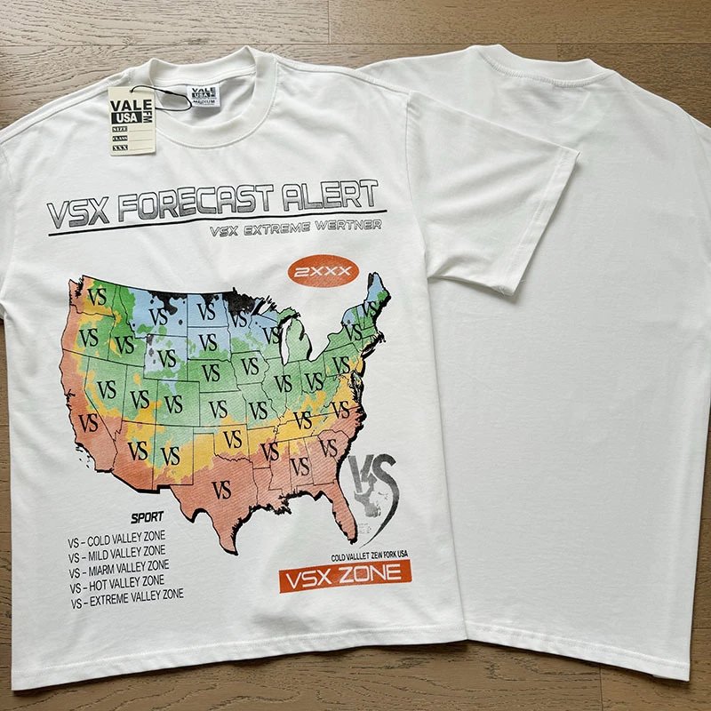 Vale Lives T-Shirts Washed graphic short-sleeve T-shirt — 8155 Washed white