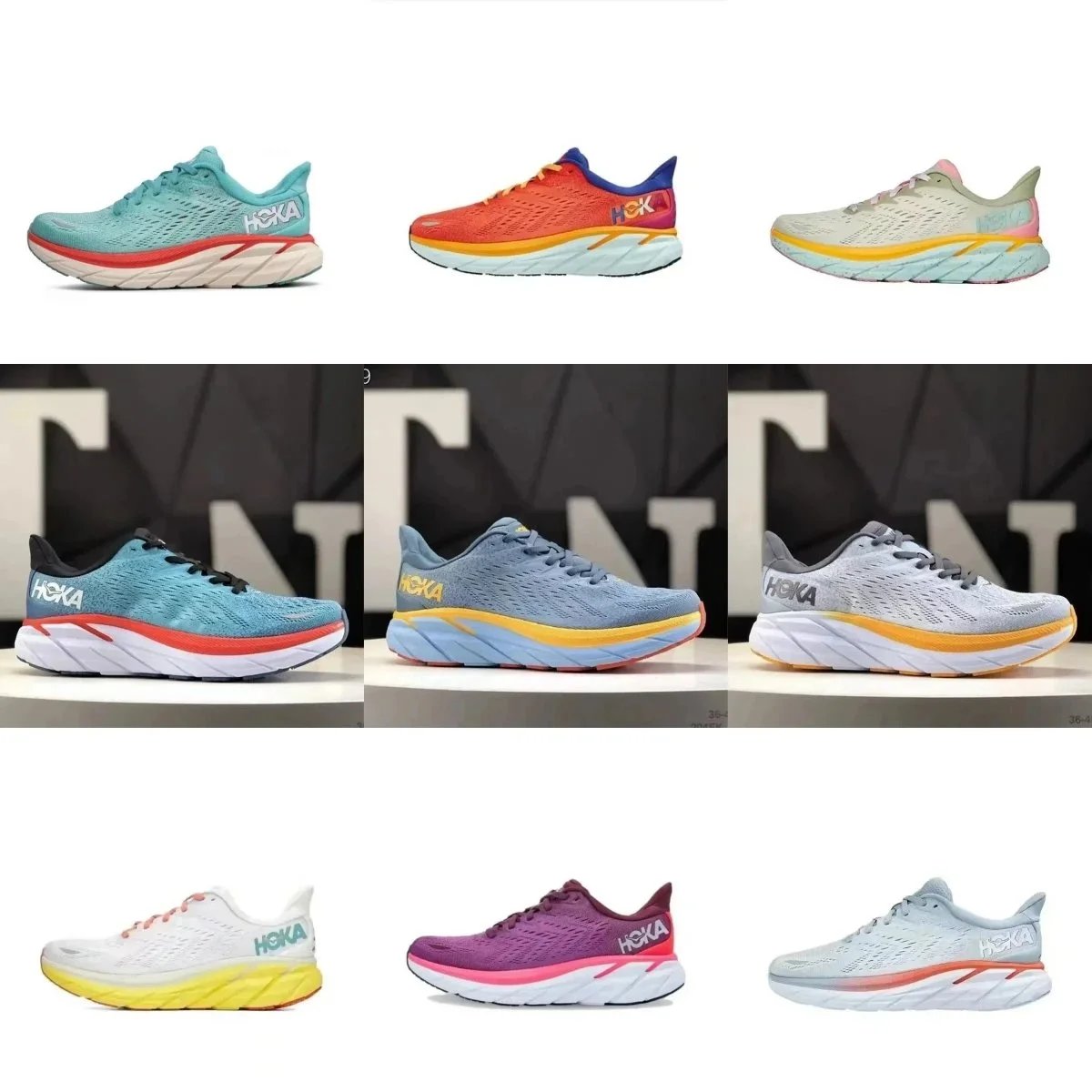 Hoka One One Clifton 8 and 9 W