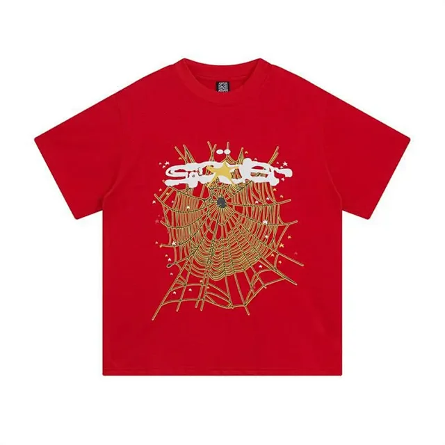 Sp5der T-Shirts Spiderweb Graphic Short-Sleeve T-Shirt product detail image 37