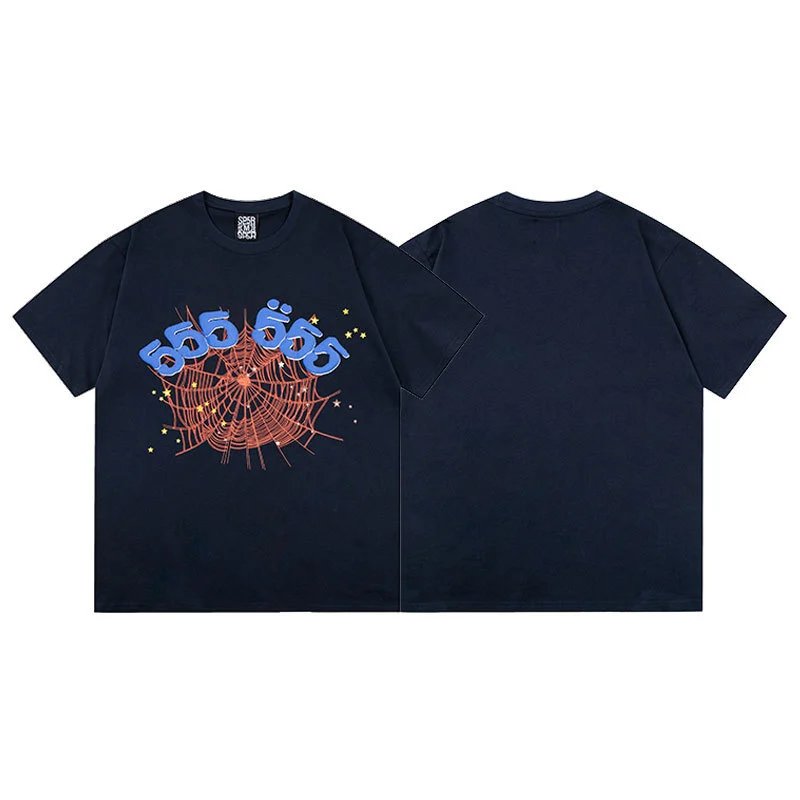 Sp5der T-Shirts Graphic Print — S 11 Sapphire blue
