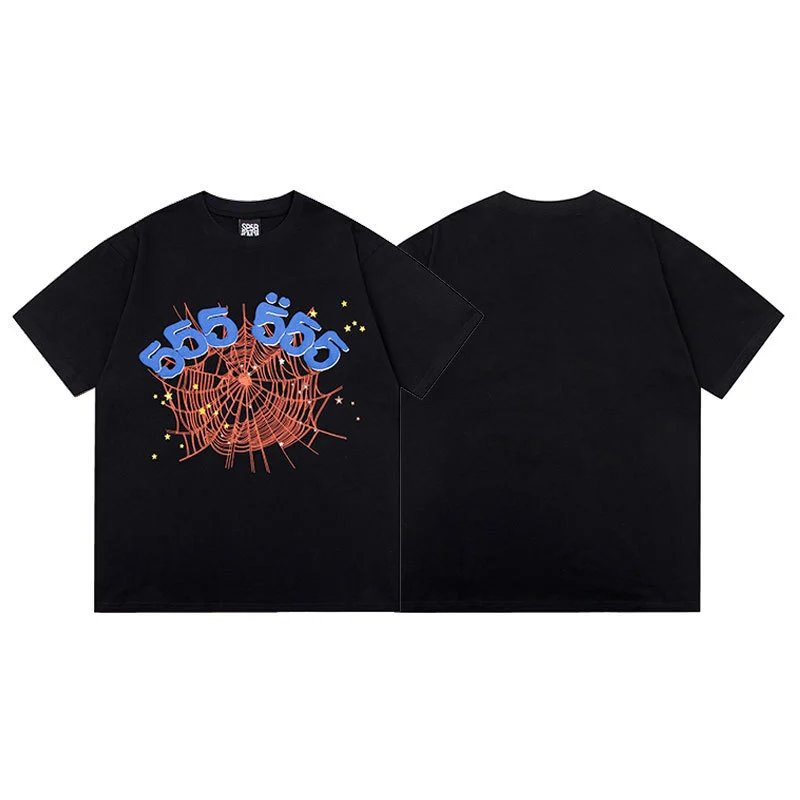 Sp5der T-Shirts Graphic Print — S11 black