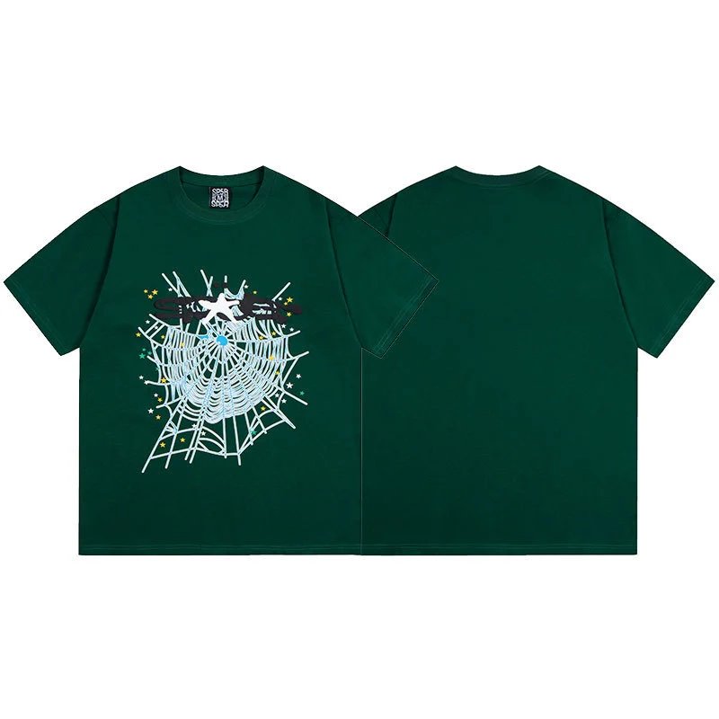 Sp5der T-Shirts Graphic Print — S 15 Green