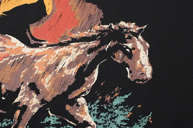 Rhude T-Shirts Graphic Print Short-Sleeve T-Shirt product detail image 5
