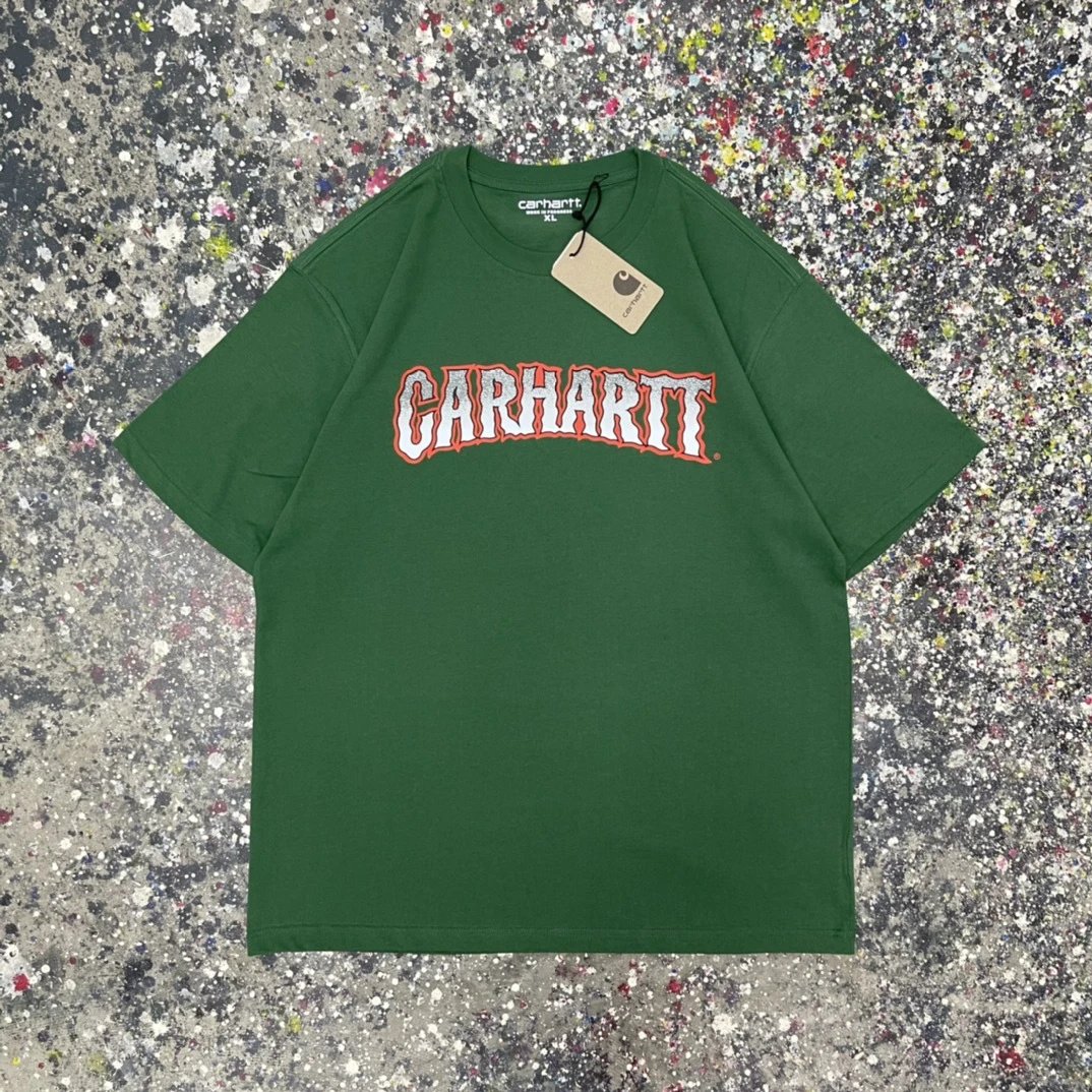 Carhartt T-Shirts Short-Sleeve Graphic Logo T-Shirt — 023 green