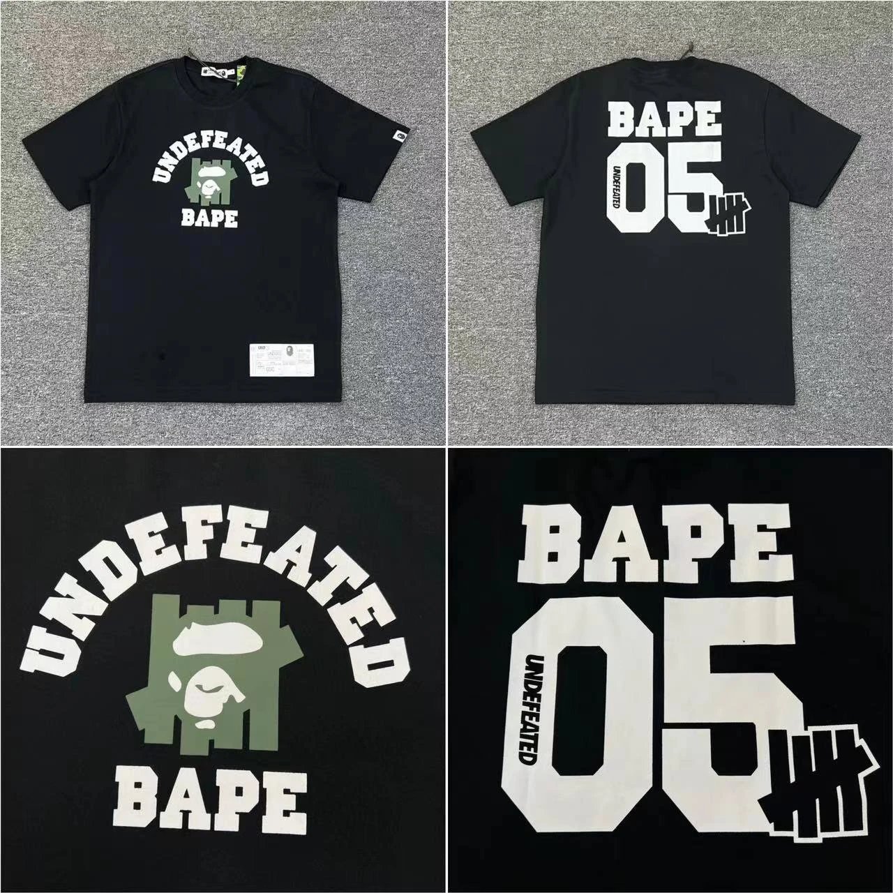A Bathing Ape T-Shirts Short-Sleeve Head Graphic T-Shirt — 221 black