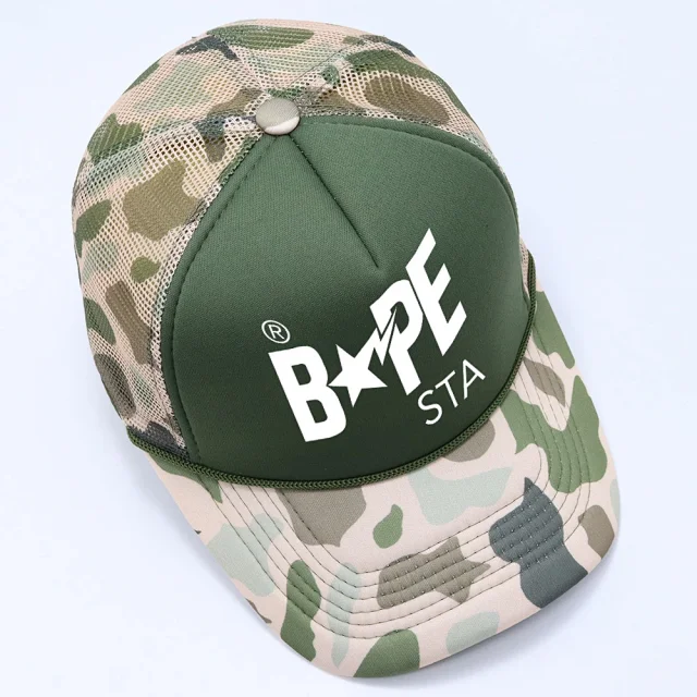 A Bathing Ape Hats BAPE STA Camouflage Baseball Cap product detail image 1