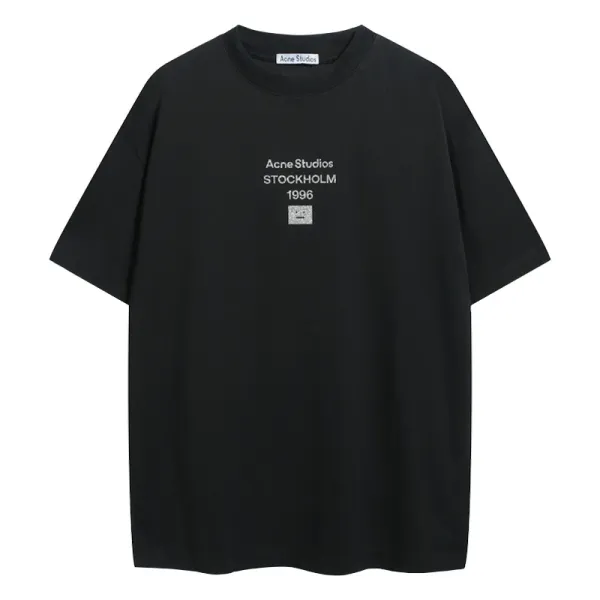 Acne Studios Stockholm 1996 Graphic T-Shirt Black - 1
