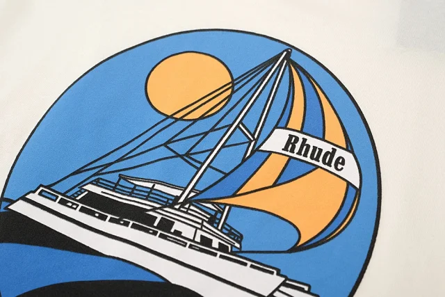 Rhude T-Shirts Graphic Print Short-Sleeve T-Shirt product detail image 20