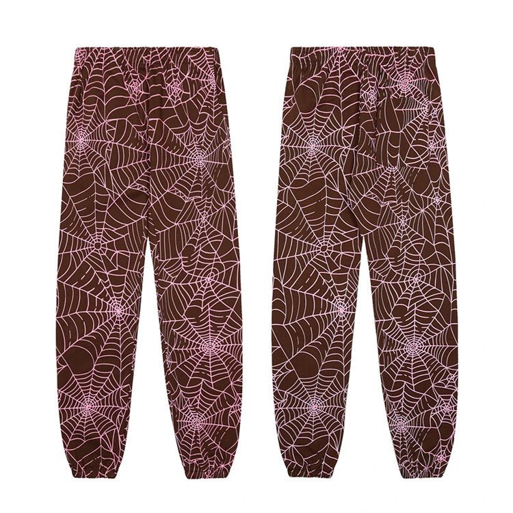 Sp5der Graphic Print Hoodie — 2643 Brown
