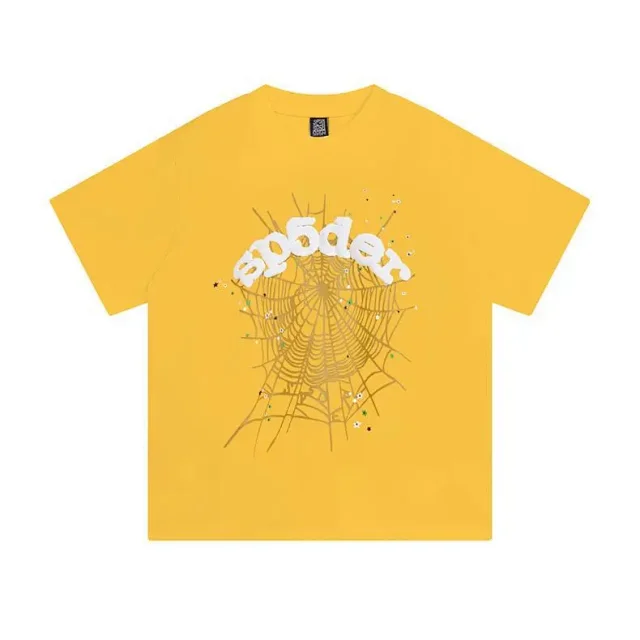 Sp5der T-Shirts Spiderweb Graphic Short-Sleeve T-Shirt product detail image 20