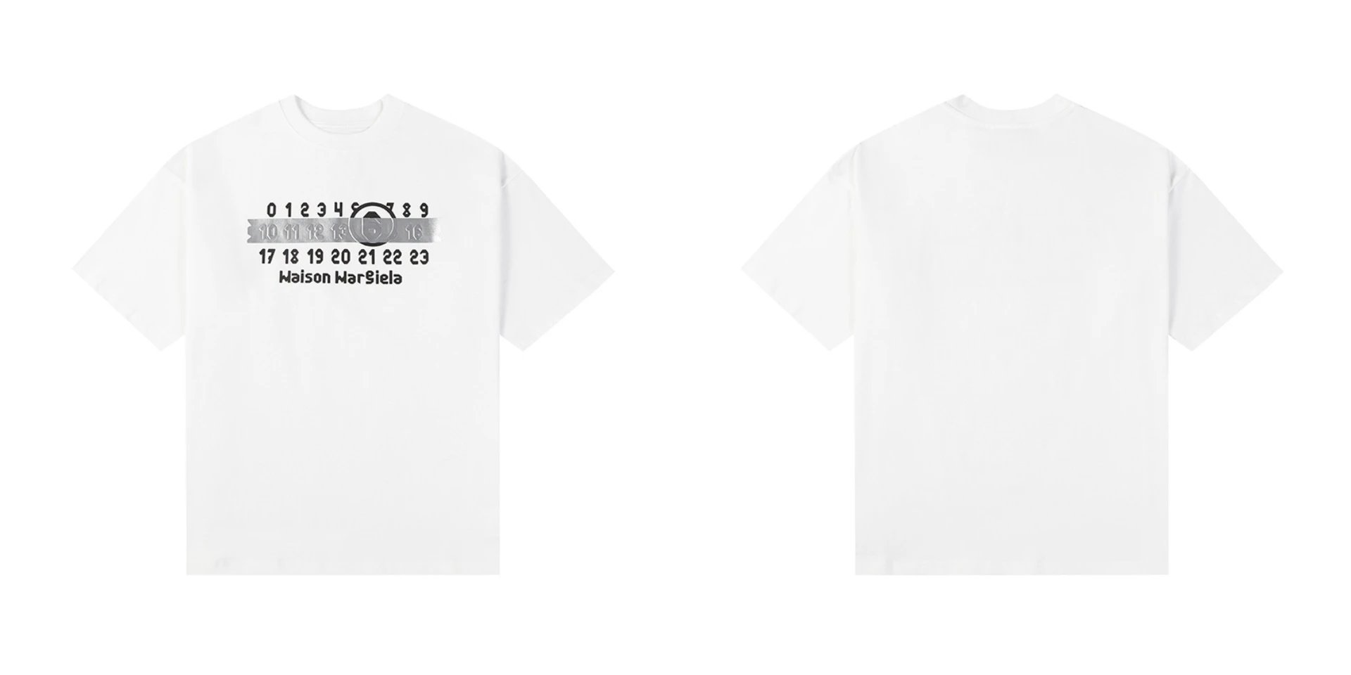 Maison Margiela T-Shirts Numeric logo graphic short-sleeve T-shirt — 861 white
