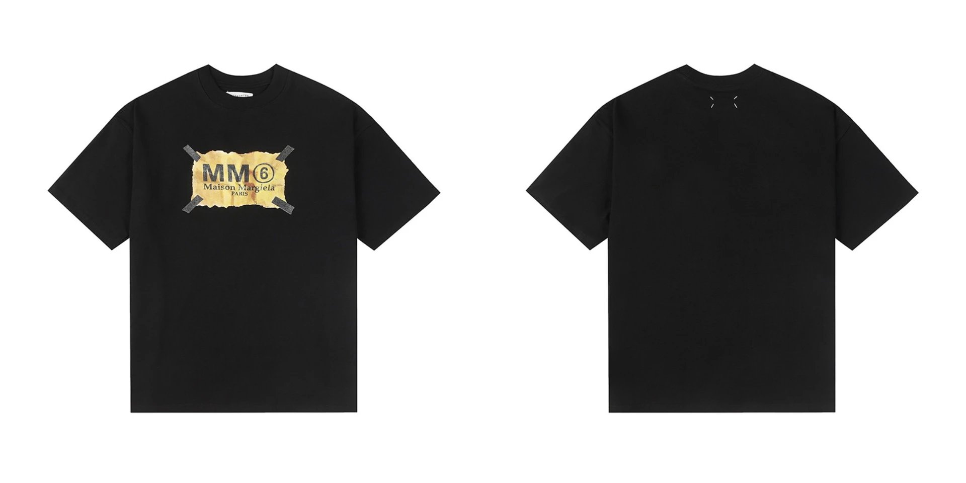 Maison Margiela T-Shirts Numeric logo graphic short-sleeve T-shirt — 864 black