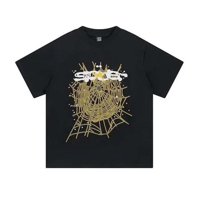 Sp5der T-Shirts Spiderweb Graphic Short-Sleeve T-Shirt product detail image 35