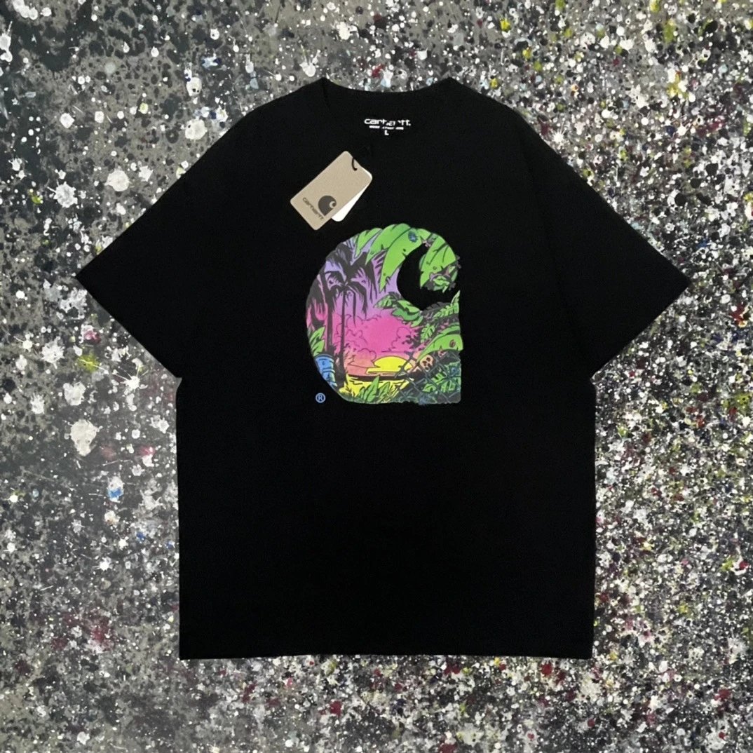 Carhartt T-Shirts Short-Sleeve Graphic Logo T-Shirt — 008 Black