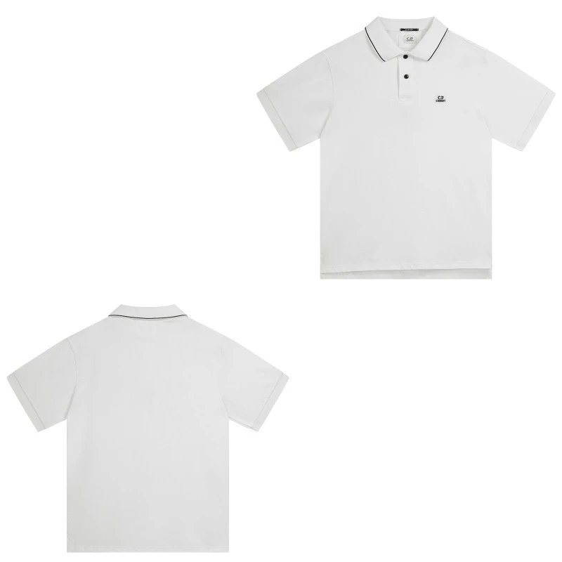 C.P. Company Shirts Short-Sleeve Polo Shirt — 018 white