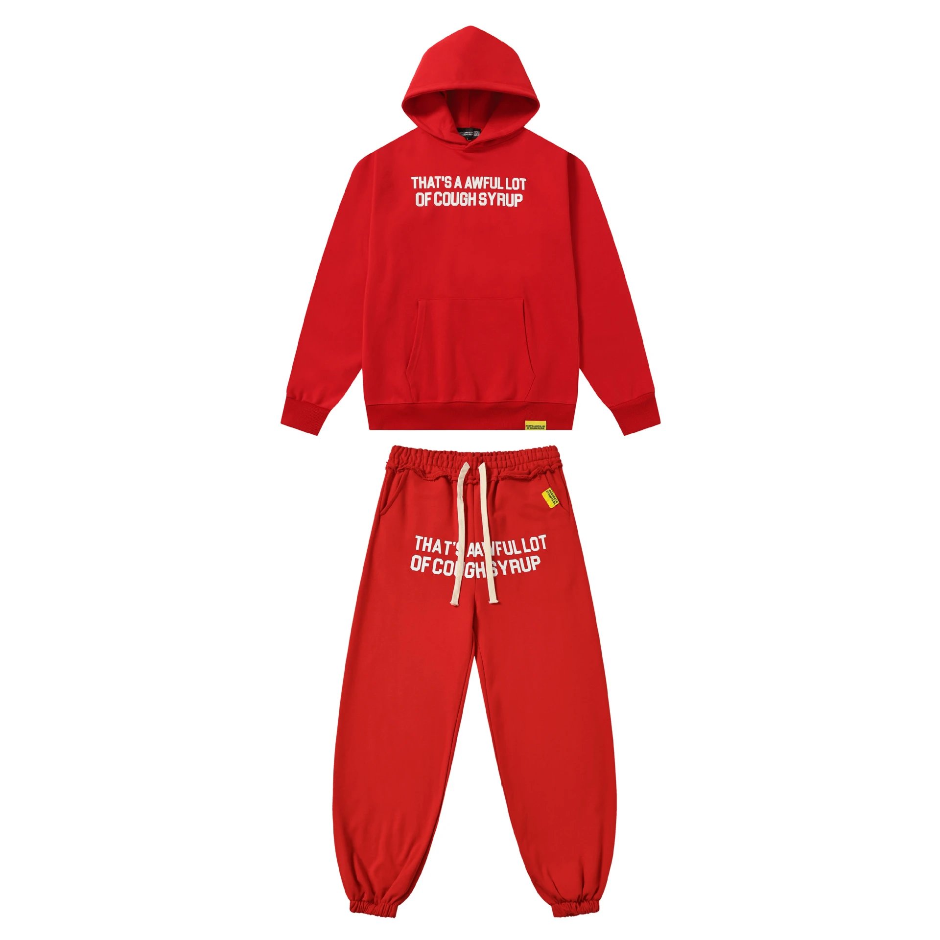 That's a Awful Lot of Cough Syrup Matching Sets Graphic-print hoodie and jogger set image 3