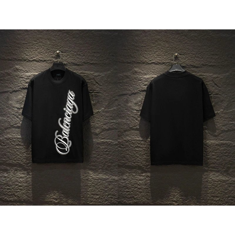 Balenciaga T-Shirts Oversized Logo-Print Short-Sleeve T-Shirt — 3