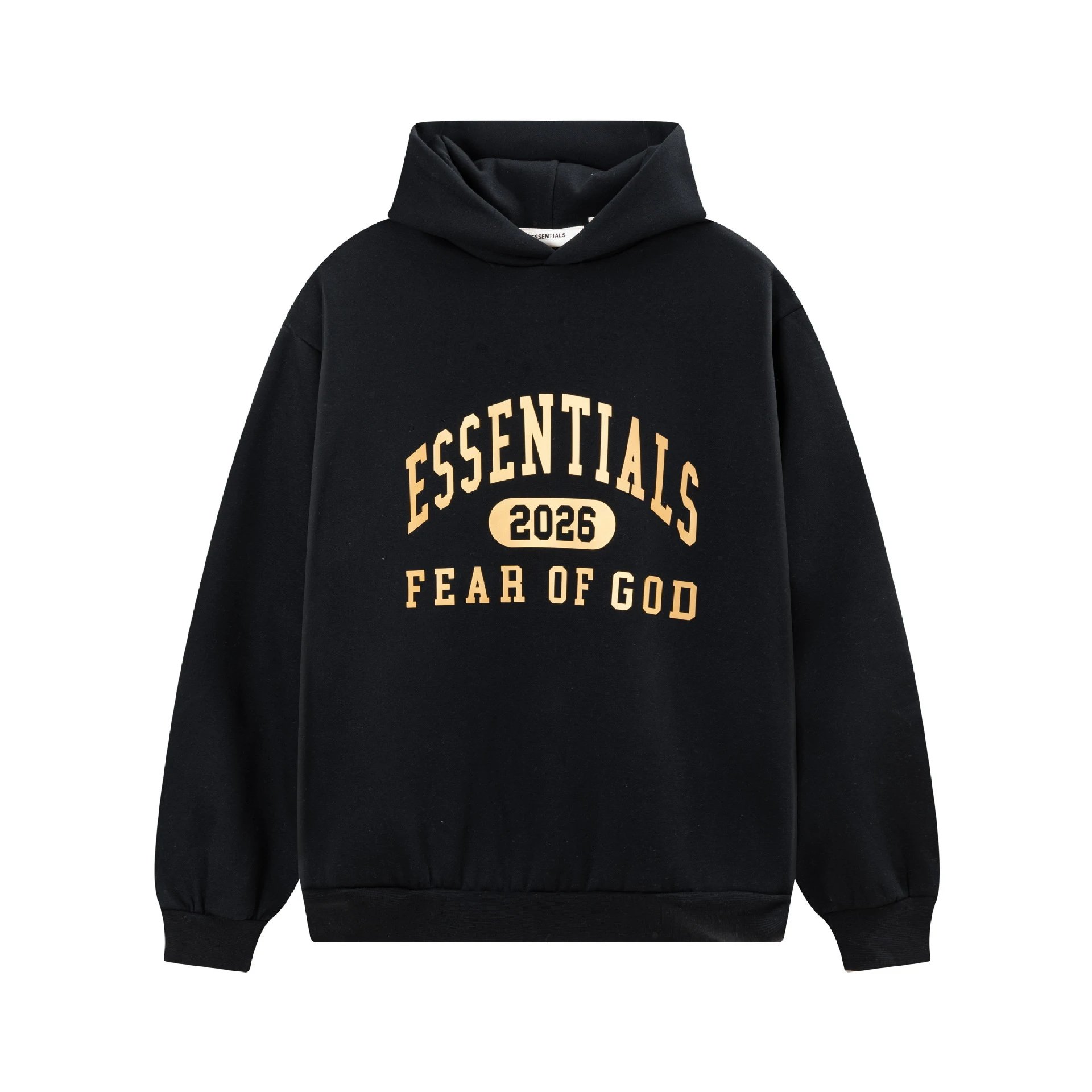 Fear of God Hoodies & Sweatshirts Essentials Logo Hooded Sweatshirt — Black 2276