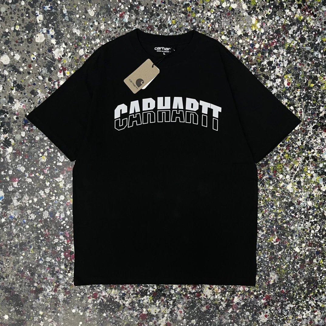 Carhartt T-Shirts Short-Sleeve Graphic Logo T-Shirt — 007 Black