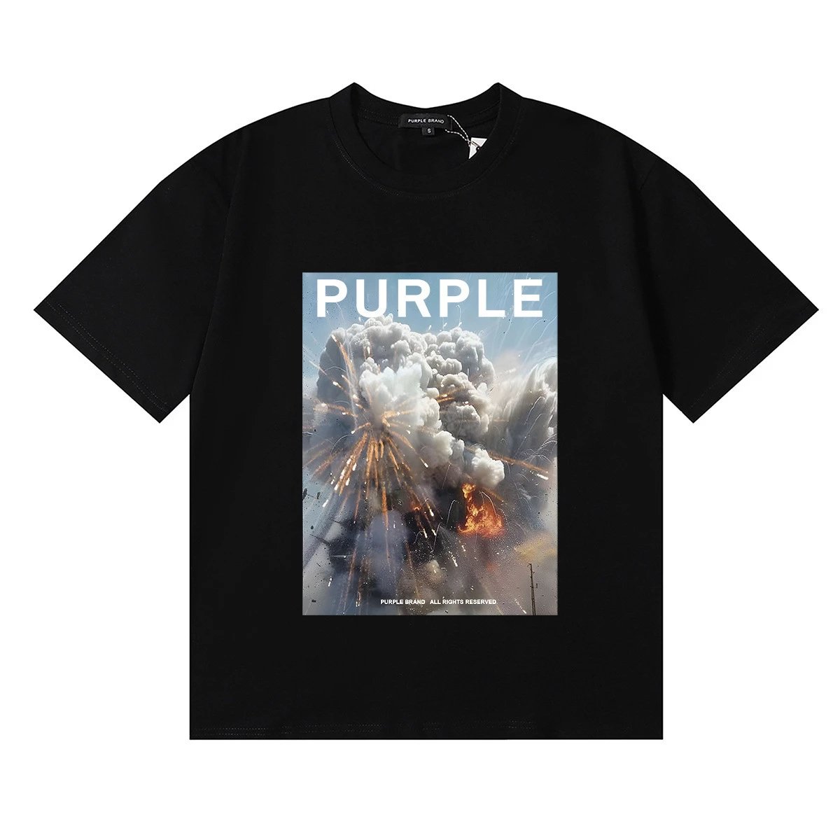 Purple Brand T-Shirts Graphic Print — 3063-1