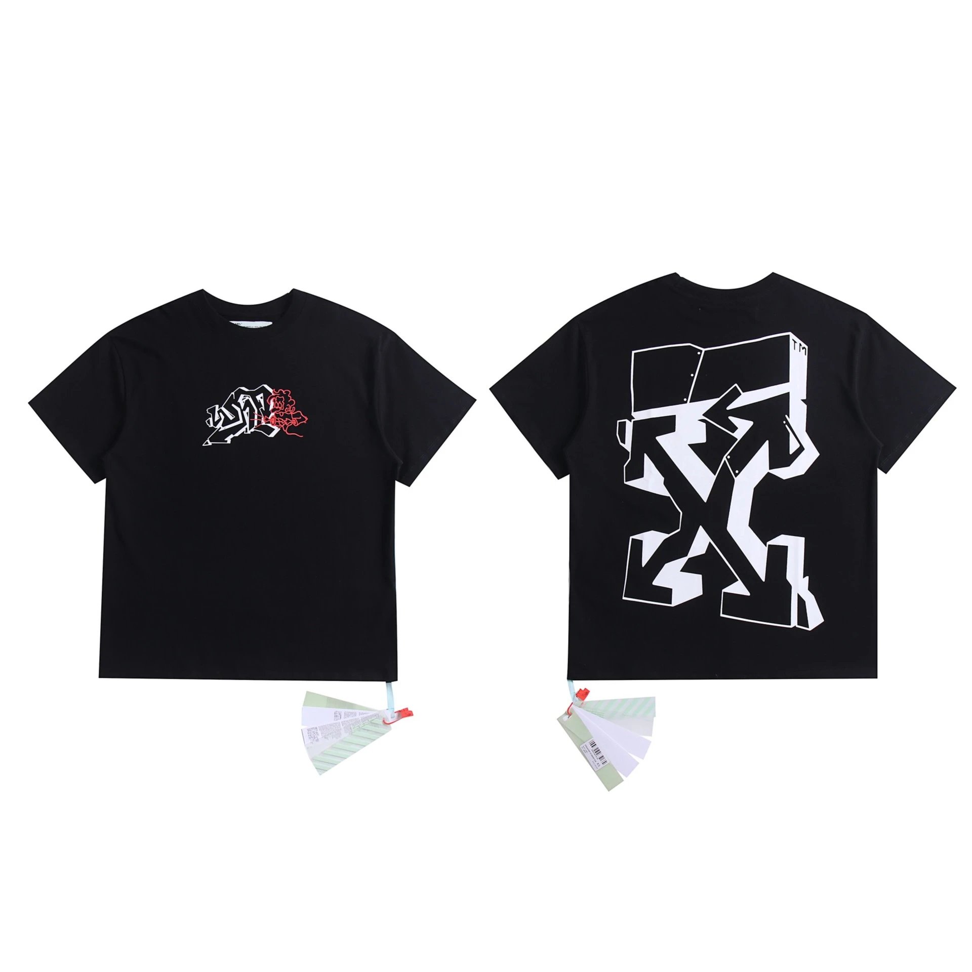 Off-White T-Shirts Arrow graphic print — 2078 Black