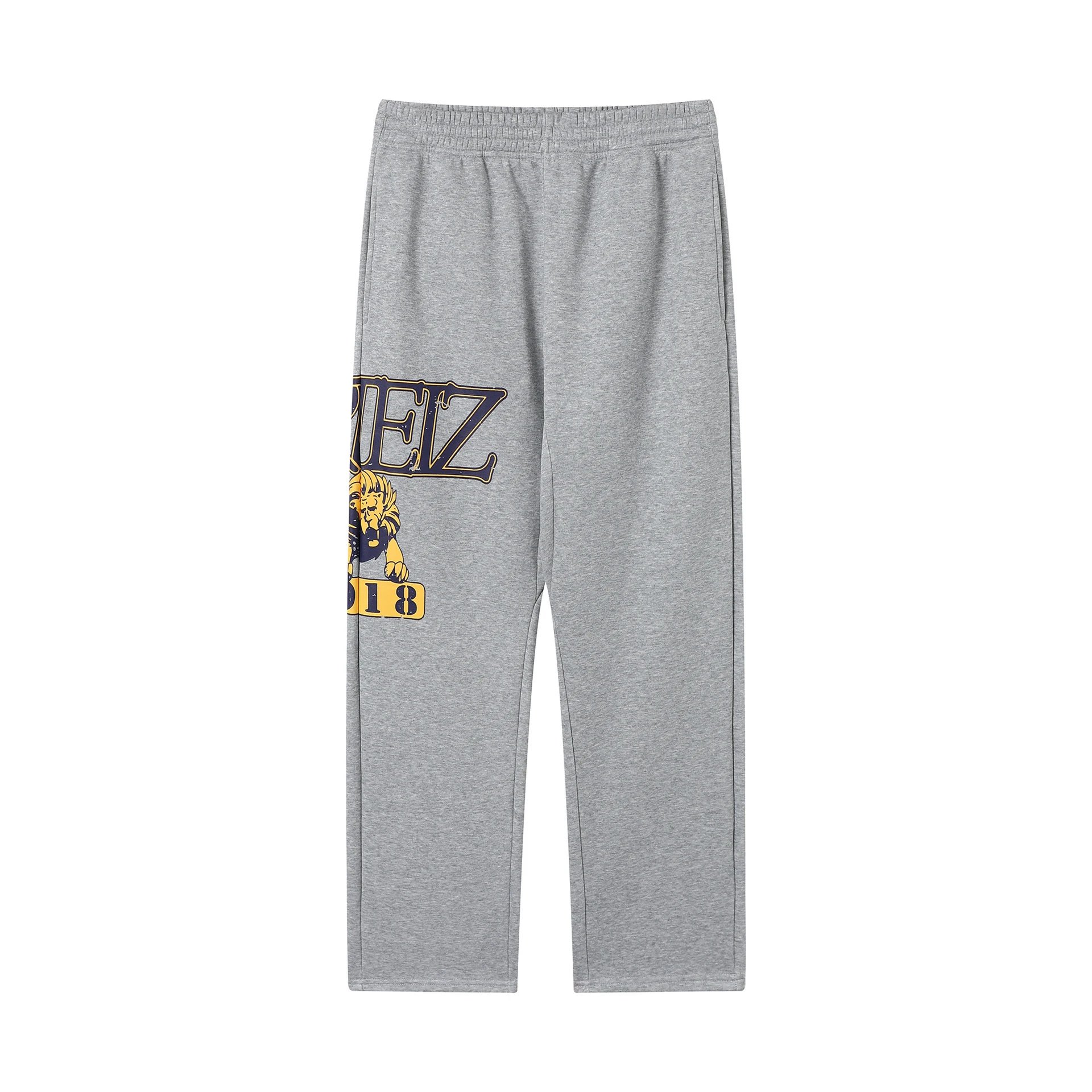 Corteiz Hoodies & Sweatshirts Zip-up hooded sweatshirt with embroidered chest emblem — 514 Gray trousers