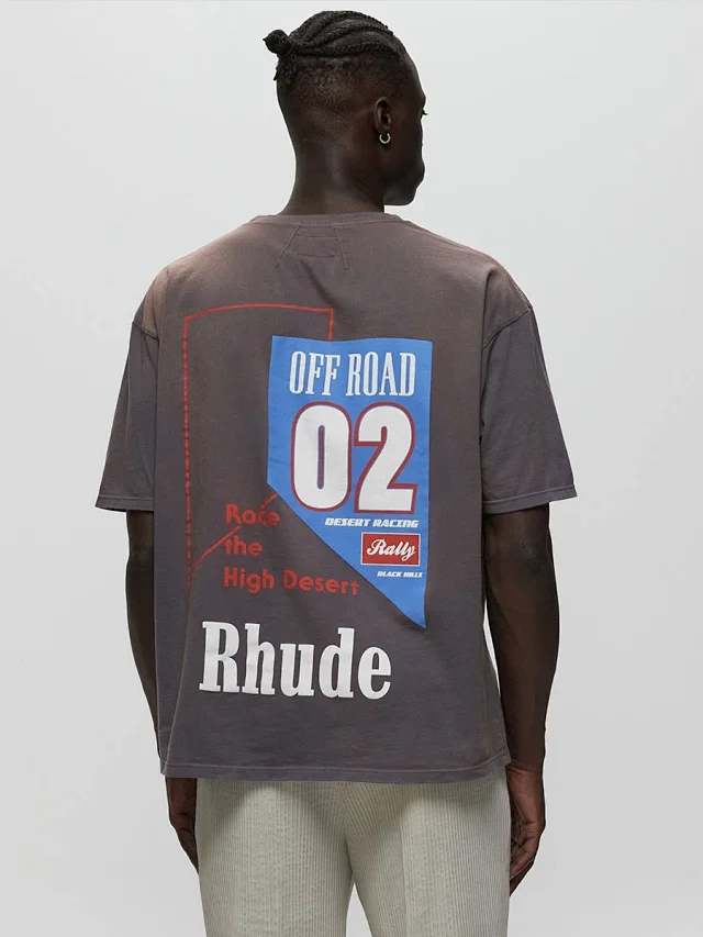 Rhude T-Shirts Graphic Print Short-Sleeve T-Shirt product detail image 46