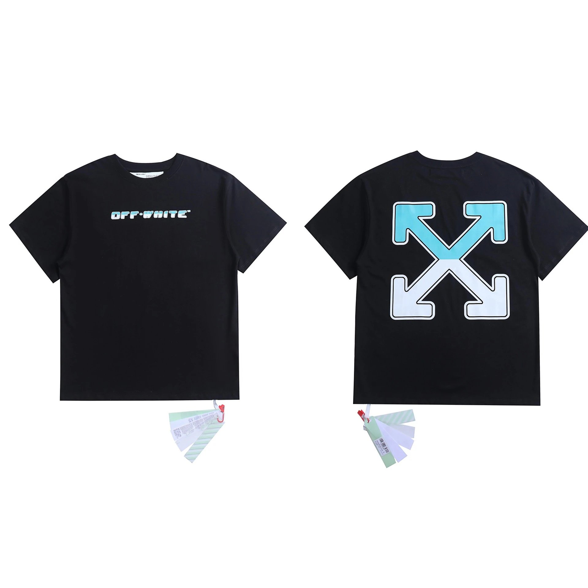 Off-White T-Shirts Graphic Print — 2108 black