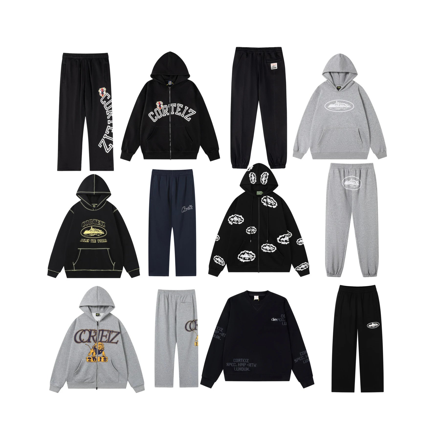  Corteiz Embroidered Hoodie, Z
