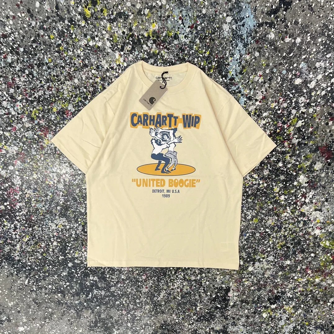 Carhartt T-Shirts Short-Sleeve Graphic Logo T-Shirt — 020 Apricot color