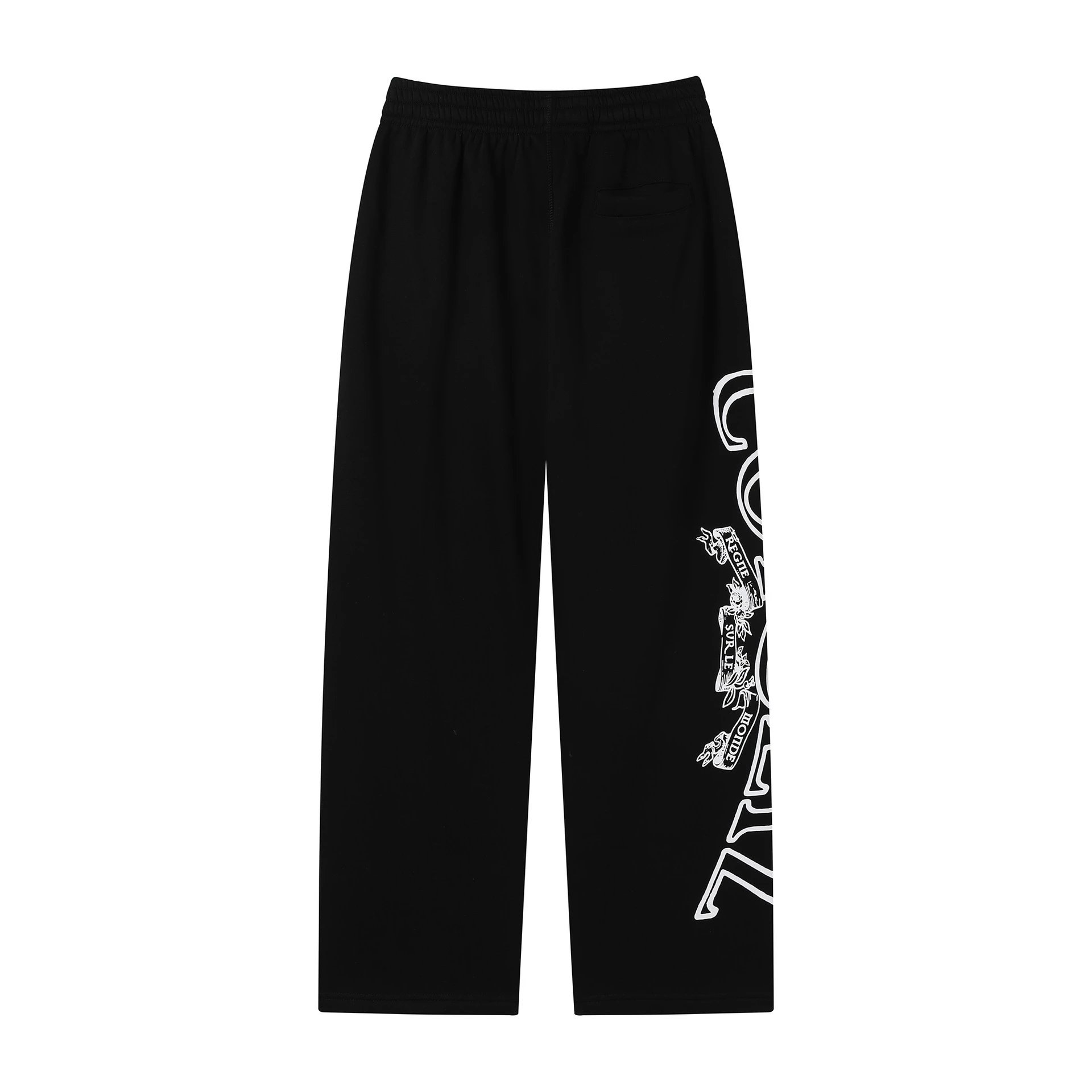 Corteiz Hoodies & Sweatshirts Zip-up hooded sweatshirt with embroidered chest emblem — 502 Black trousers