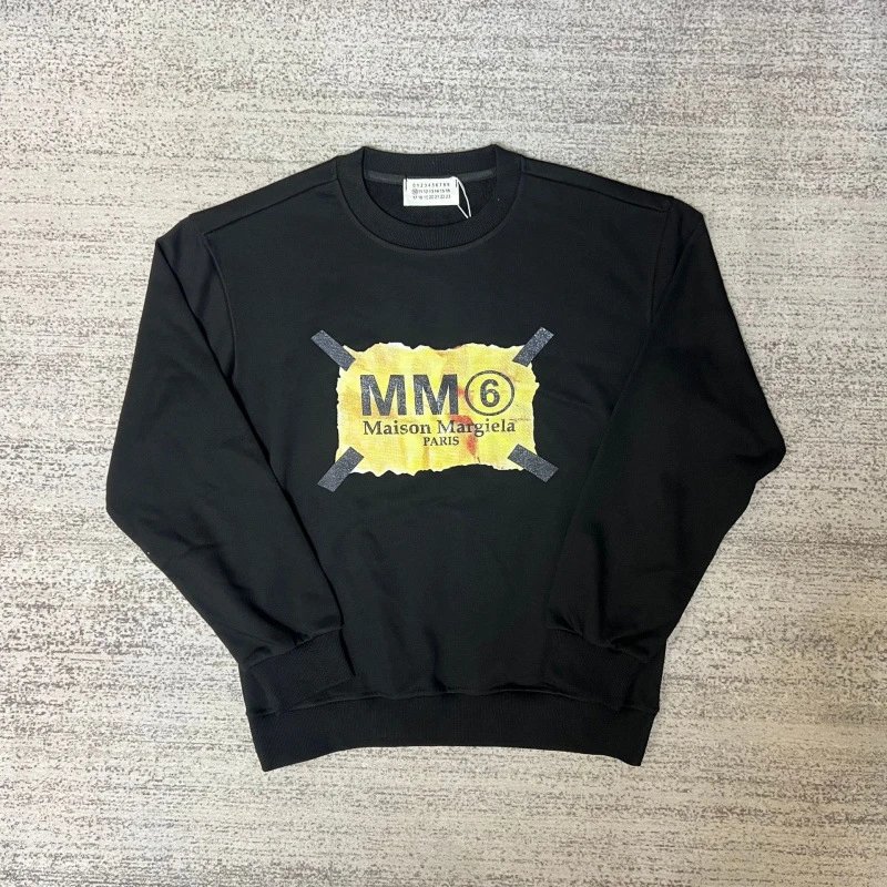 Maison Margiela Hoodies & Sweatshirts MM6 Logo Print Crewneck Sweatshirt — 69